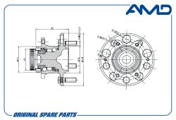 ������� ������ 52730-2H000/AMD.HUB44 (D148; ABS) AMD