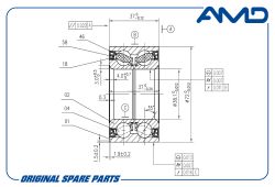 ��������� ������� �������� 51720-0U000/AMD.BER42 (72 ��) (��� ������. ������ ABS) AMD