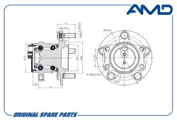 ������� ������ 3785A008/AMD.HUB55 (D140,5; ABS) AMD