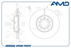 ���� ��������� ������� 1K0615301T/AMD.BD243 (288 mm) AMD