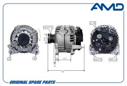 ��������� 03C903023A/AMD.EL563 (POLY-VF6) AMD