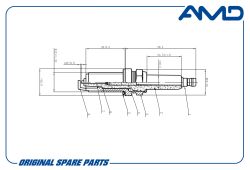 ����� ��������� 18855-10061/LZKR6B-10E/AMD.PL45 (Nickel) AMD