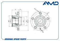 ������� ������ 1T0598611B/AMD.HUB74 (D136,5; ABS) AMD