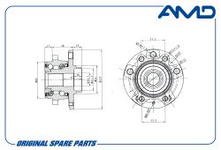 ��������������� 5K0498621/AMD.HUB79 (T36; D136,5; ABS) AMD