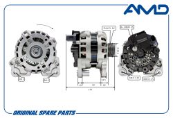 ��������� 03C903024E/AMD.EL1119 (110A) (POLY-V6) AMD