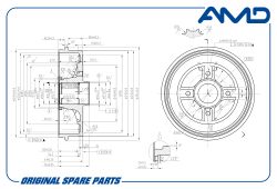 ������� ��������� 432008333R/AMD.BD471 (� ����, � ������� ABS) AMD