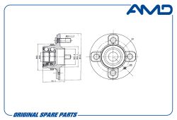 ������� ������ 52710-25101/AMD.HUB14 (D140; ABS) AMD