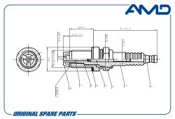 ����� ��������� A0031597603/BKUR5ET/AMD.PL152 (Nickel) AMD