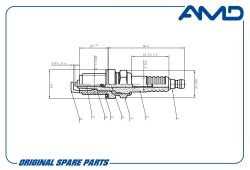 ����� ��������� 96130723/BKR6E-11/AMD.PL33 (Nickel) AMD