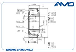 ��������� ������� �������� �������� 96285525/AMD.BER25 (2��) (��� ������. ������ ABS) AMD